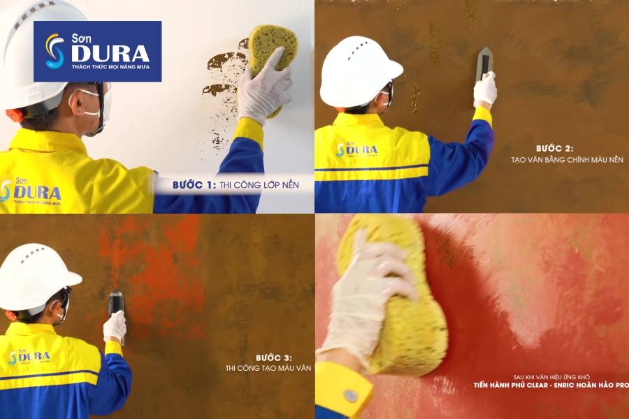 Các bước thi công sơn hiệu ứng