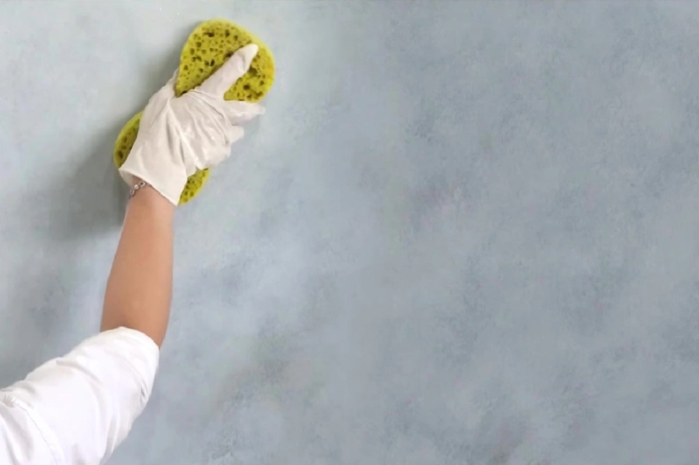 Cách sơn tường giả bê tông