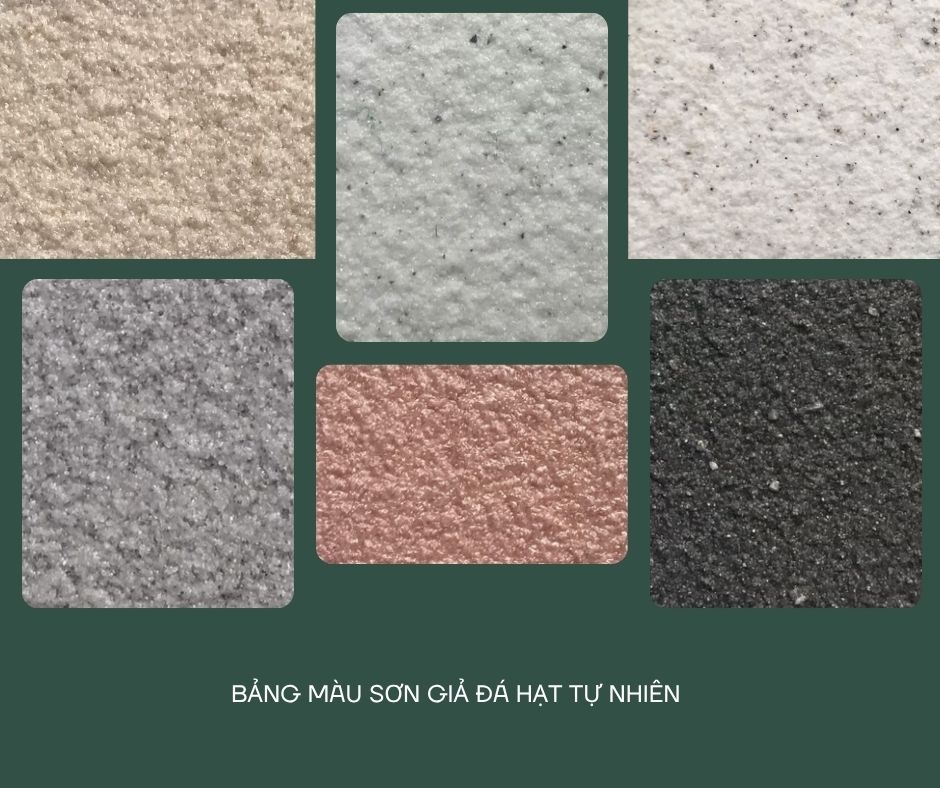 Một số màu sơn giả đá hạt