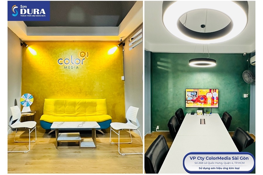 Sơn hiệu ứng ánh kim cho văn phòng thêm sáng tạo