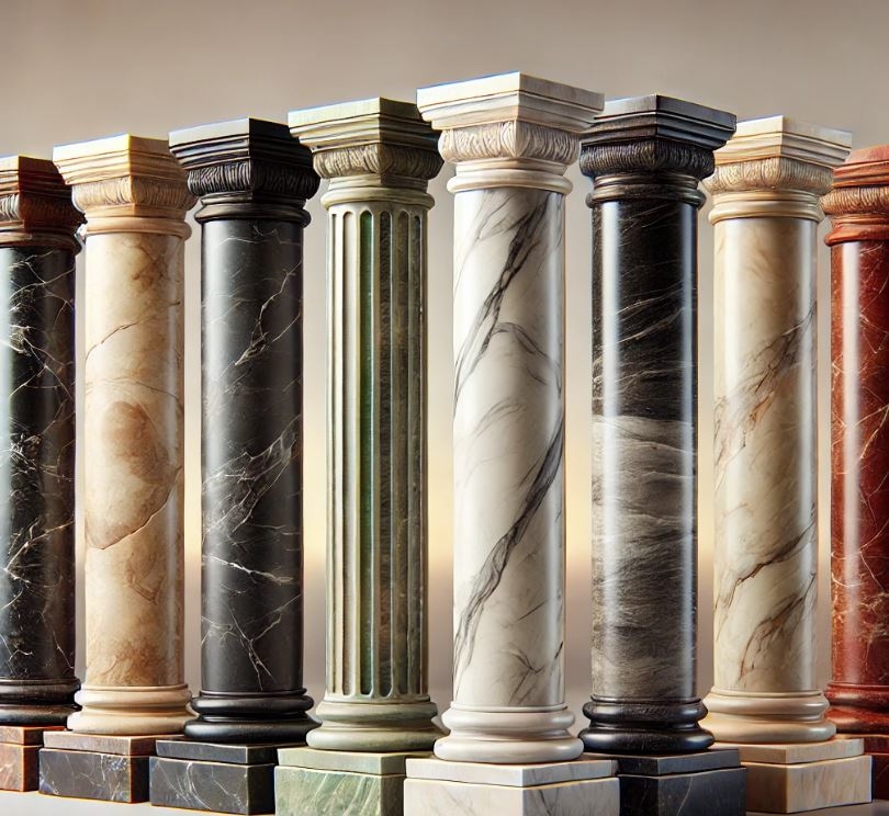 Sơn cột giả đá cẩm thạch đẹp và ấn tượng