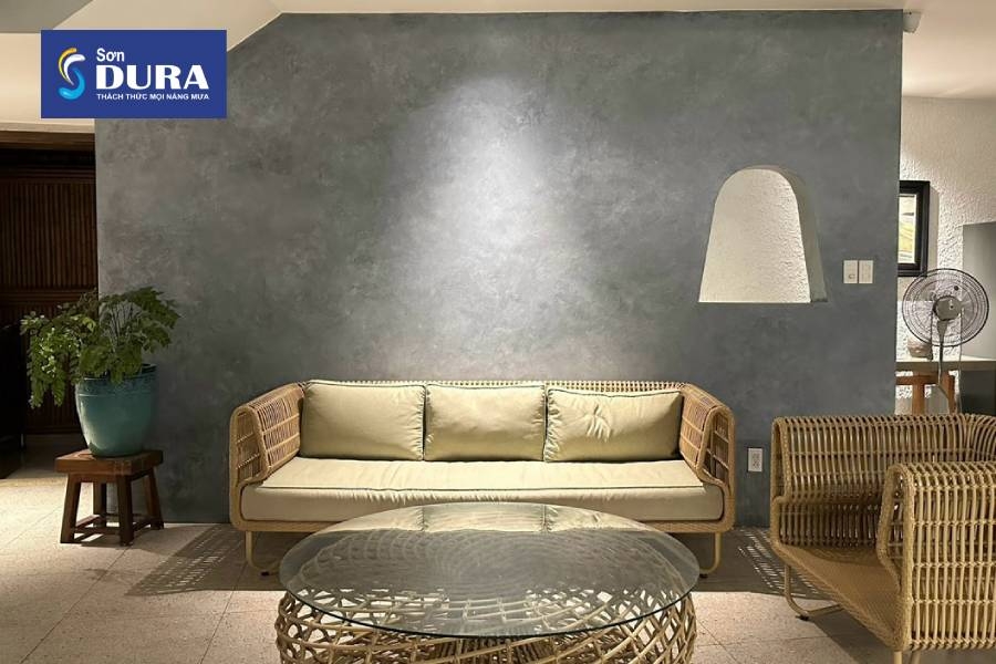 Đây là dòng sơn trang trí tạo hiệu ứng bề mặt hoàn thiện tương tự như bê tông thật