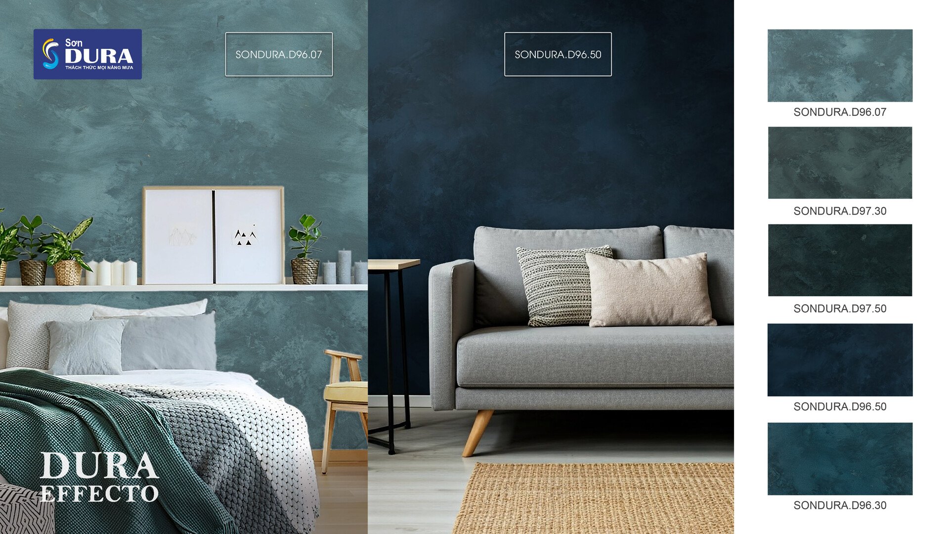 Bảng màu sơn giả bê tông xám xanh