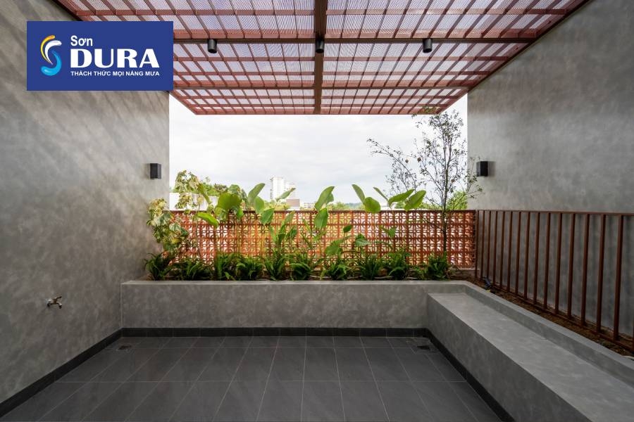 Sơn giả bê tông trang trí sân thượng, ban công