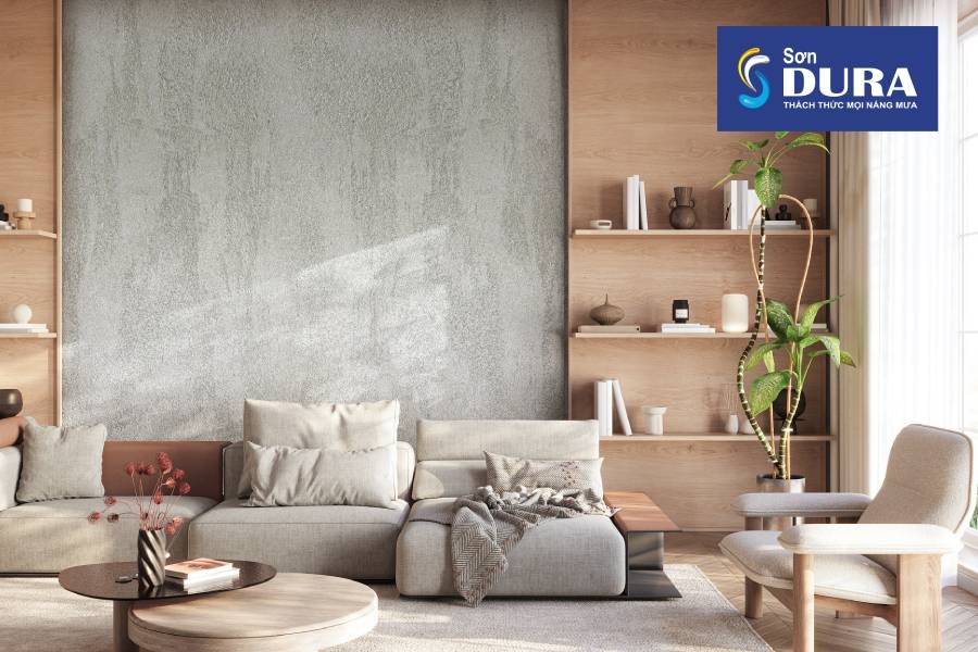 Sơn giả đá màu trắng