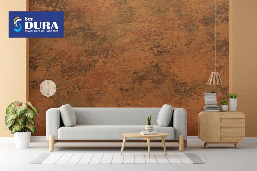 Sơn hiệu ứng rỉ sét có bề mặt hoàn thiện đẹp độc đáo