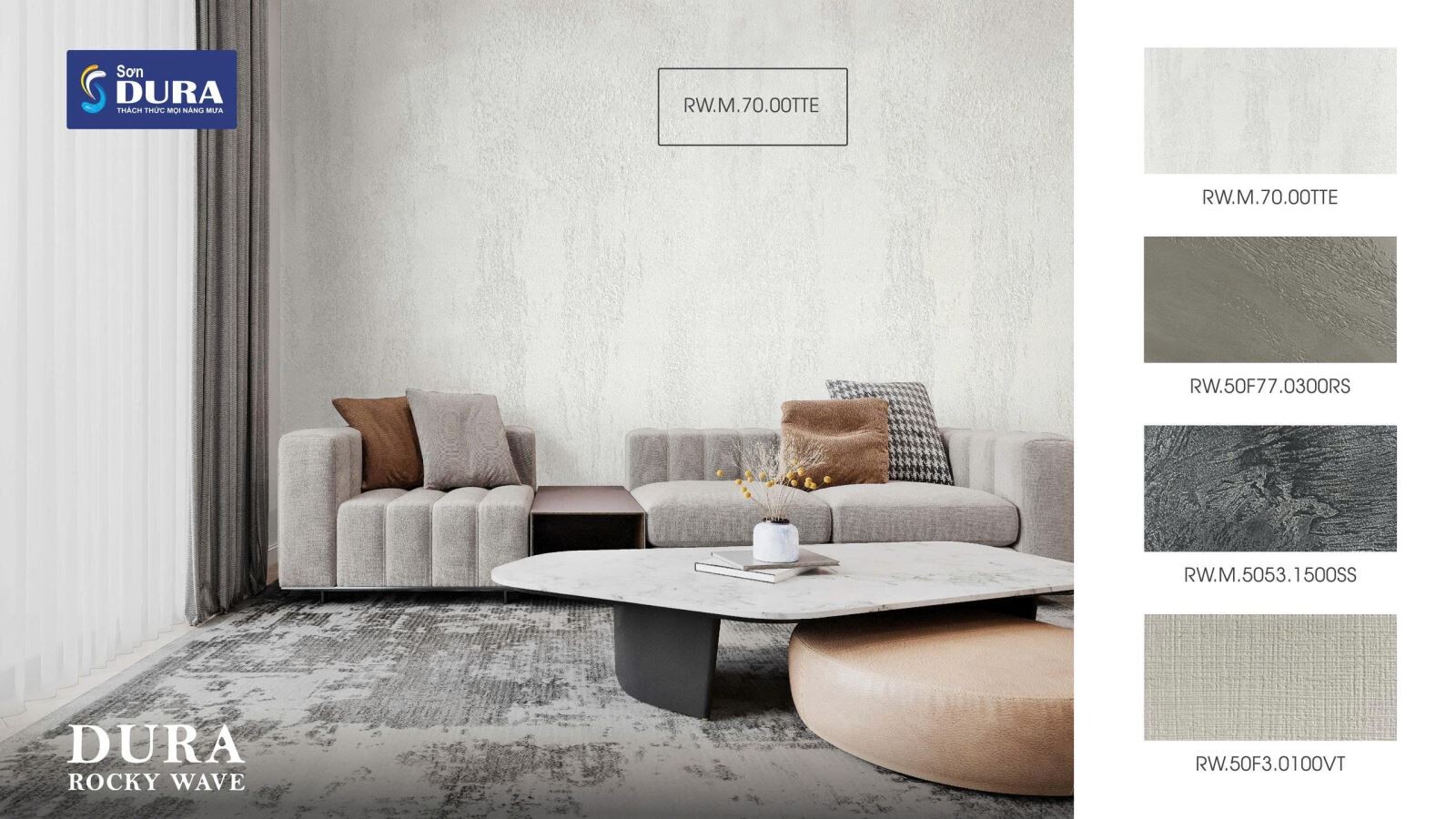 Sơn hiệu ứng sóng đá Dura Rocky Wave